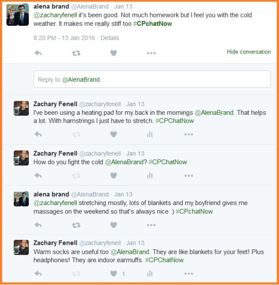 Cold weather can be extra challenging for someone with cerebral palsy.