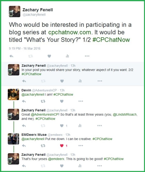 Participants in the CPChatNow community come together to plan a special blog series.