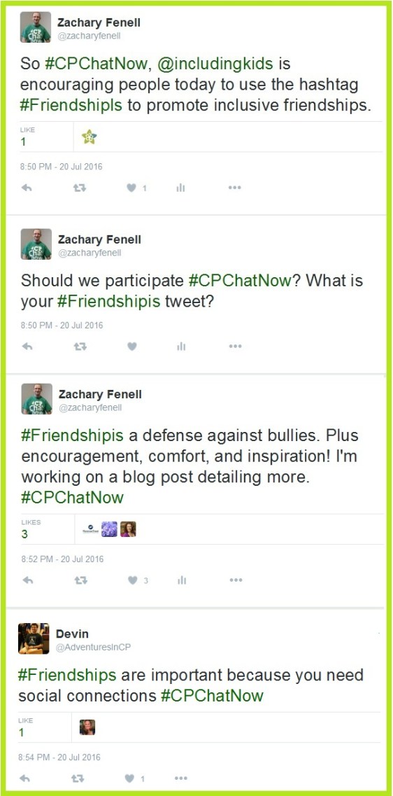 #CPChatNow participates in National Inclusion Project's #friendshipis initiative.