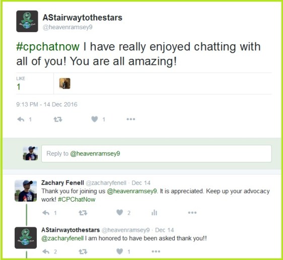 Heaven enjoyed her time leading a #CPChatNow focus chat.