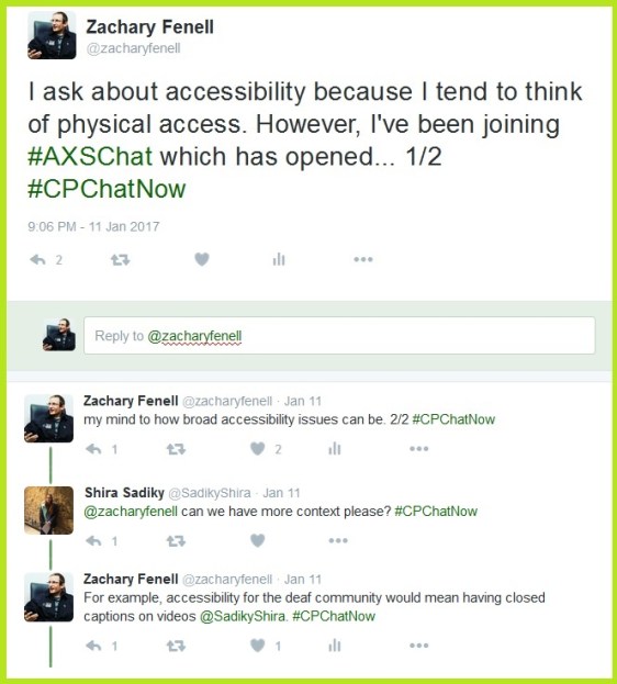 Co-host Zachary Fenell explains why he asked about accessibility.