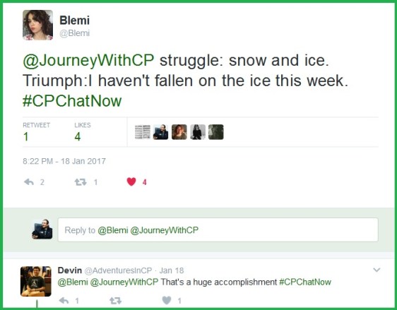 Blemi accomplishment is overcoming the struggle of snow and ice, not falling!