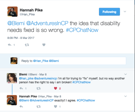 Hannah and Blemi talking about the misconception disability needs to be fixed 