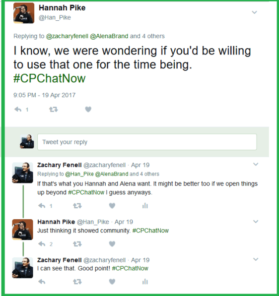 Hannah thinks her photo with Alena would be a good fit for the promotional images because the picture shows community.