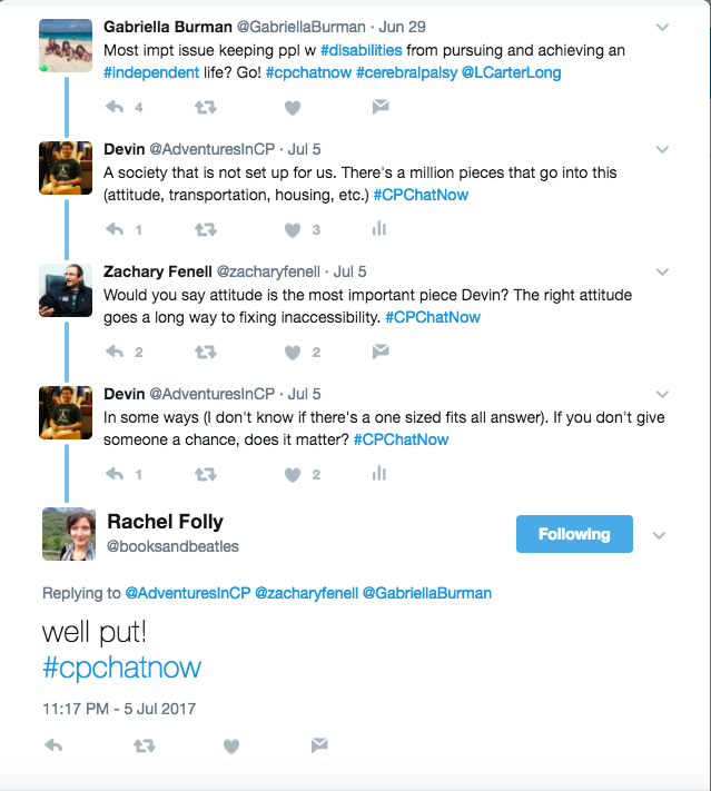 There was also a discussion of whether attitude is the most important factor when it comes to accessibility. I pointed out that if you don't give someone a chance, do all of the other variables matter?