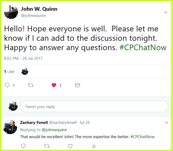 Author of Someone Like Me: An Unlikely Story of Challenge and Triumph Over Cerebral Palsy John W. Quinn offers to add his insights to #CPChatNow's "Writing a Cerebral Palsy Book/Memoir" focus chat.