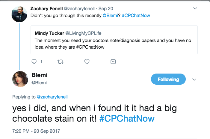 Mindy expressed frustration she can't find her medical records. Blemi stated she found her's with a chocolate stain