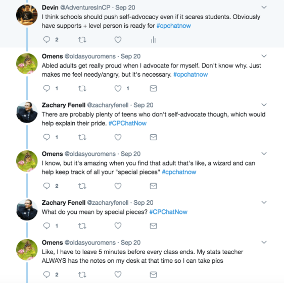 Omens discusses difficulties with self-advocacy and her stat teacher being her ally 