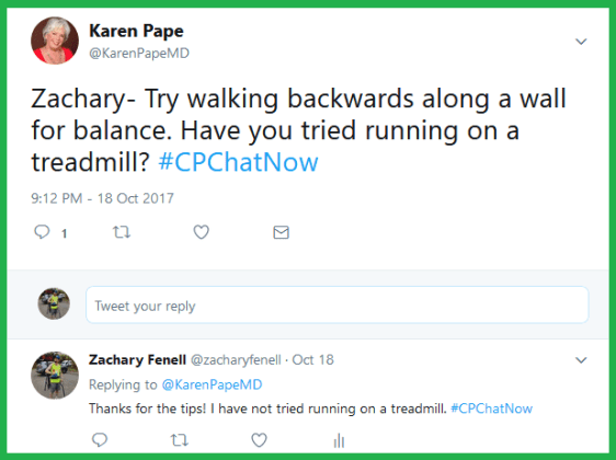 Dr. Pape advises Zachary on how to overcome habit and learn to run.