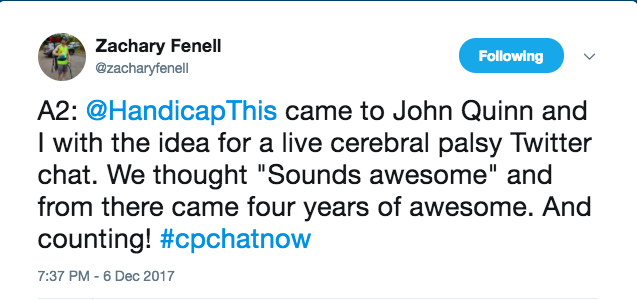 Zach sharing story of #CPChatNow's creation 