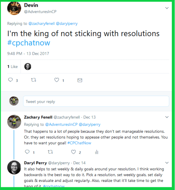 Co-host Devin refers to himself as the "King" of not sticking with resolutions. 