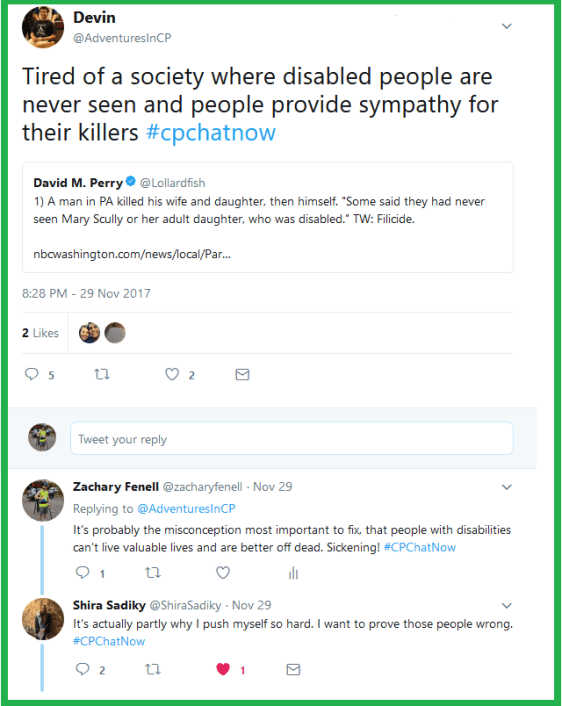 Devin is tired of a society where individuals with disabilities are never seen and even worse, killed in an act of "mercy."