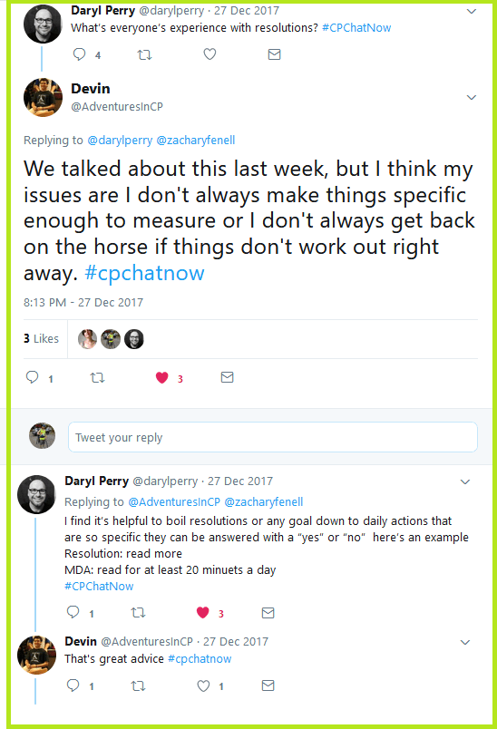 Devin talks about the pitfalls which tend to send him off course from succeeding with his New Year resolutions.