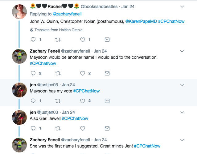 Members continue to discuss who they would like to see in the CP Hall of Fame