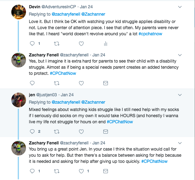 Devin talked about the necessity of parents watching their kids struggle. Zach mentioned that it is probably hard for parents to see kids struggle and a balance required after Jen brought up struggles putting on her socks