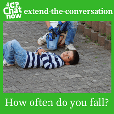 Answer for the week's extend-the-conversation question, "How often do you fall?"