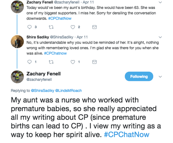 Zach pointing out that today was his late aunt's 63 birthday. Shira stated it was OK to remember loved ones. Zach shared his aunt was a pediatric nurse that helped his family