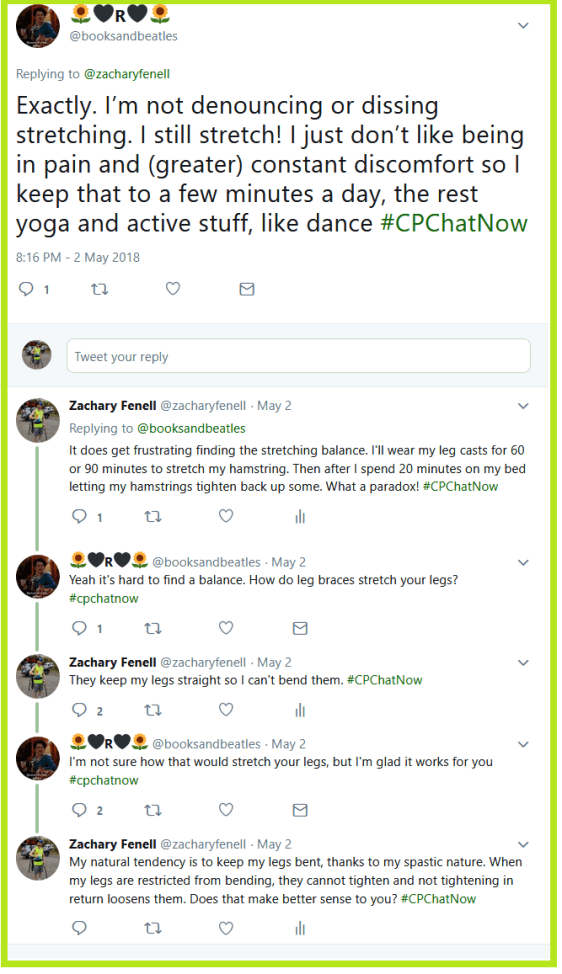 R and Zachary discuss how they stretch and finding the right balance of stretching.