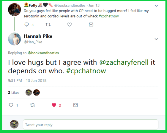 Hannah gives her take on receiving hugs.