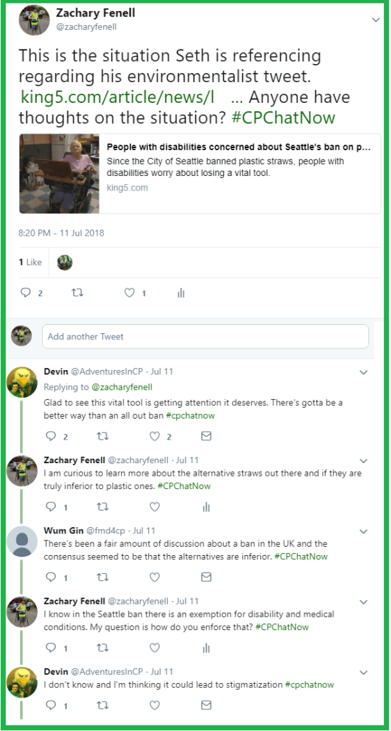 #CPChatNow participants give their thoughts on states and countries banning plastic straws.