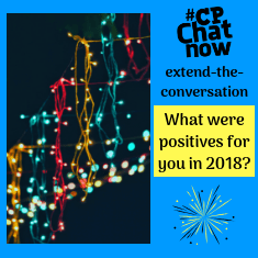 This week's extend-the-conversation question asks "What were positives for you in 2018?"