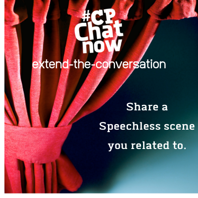 This week's extend-the-conversation question asks "Share a Speecless scene you related to."