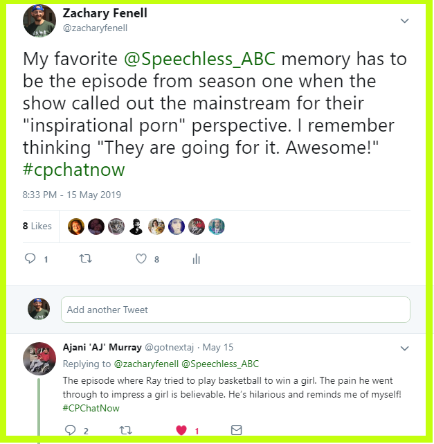 Zachary and Ajani share their favorite memories of Speechless. 