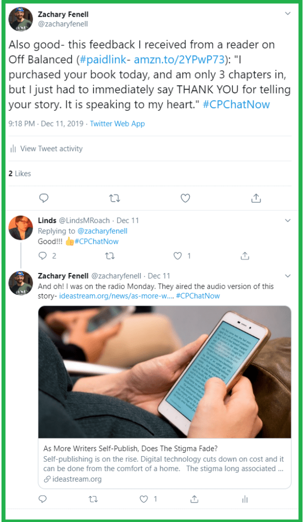 Zachary continues sharing more personal good news. 