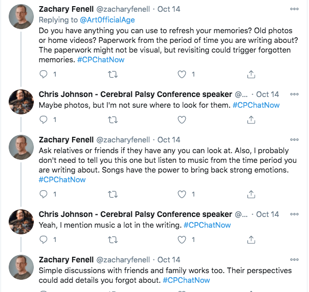 zach suggests using things like photos, videos, or music to refresh his memory, or speaking with other relatives,