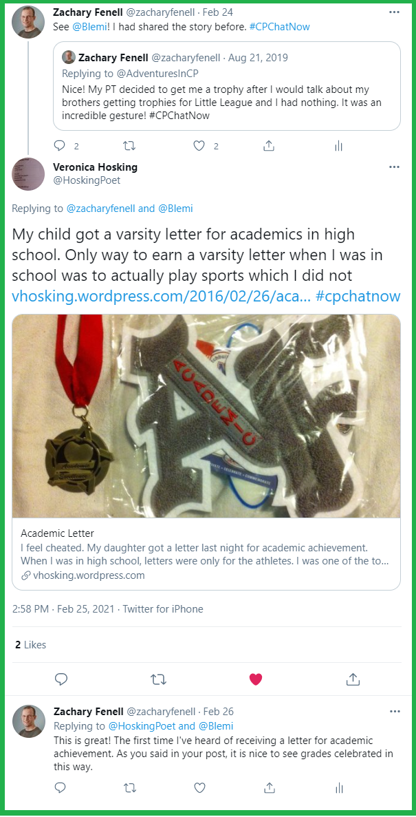 #CPChatNow participants discuss recognizing achievements.