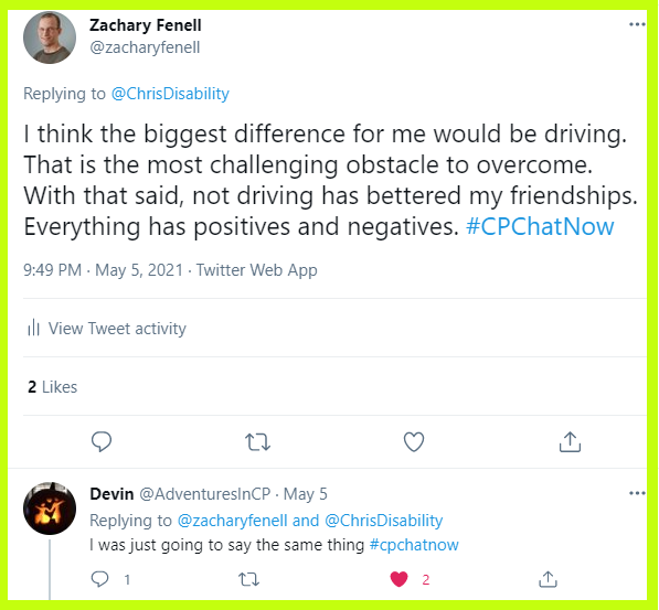 Devin and Zachary reflect on how life would be different if they drove. 