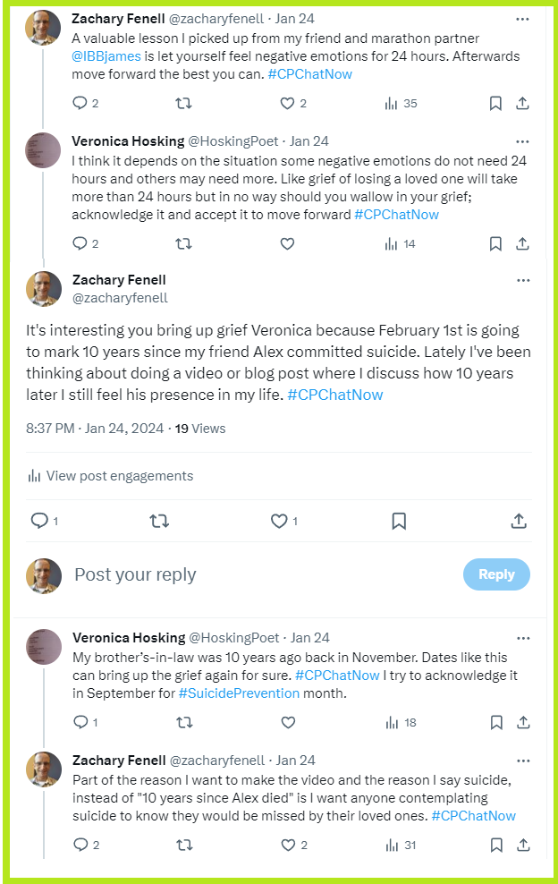 Veronica and Zachary discuss grief and dealing with loved ones who committed suicide.