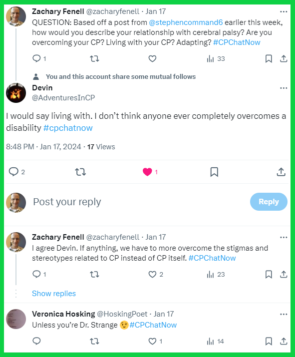 #CPChatNow participants discuss how they would describe their relationship with CP.